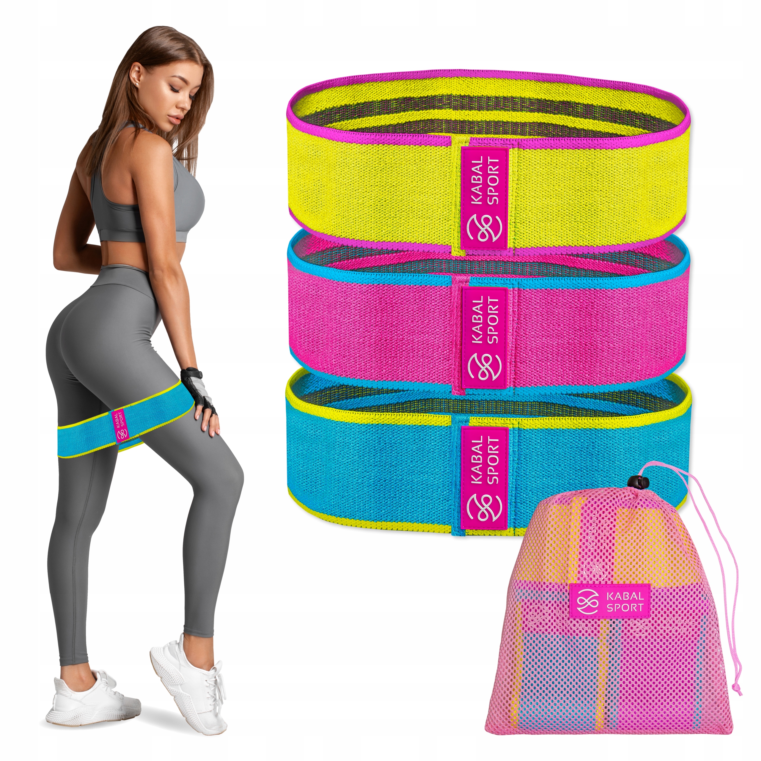 

Gumy do ćwiczeń Oporowe materiałowe Mini Hip Band