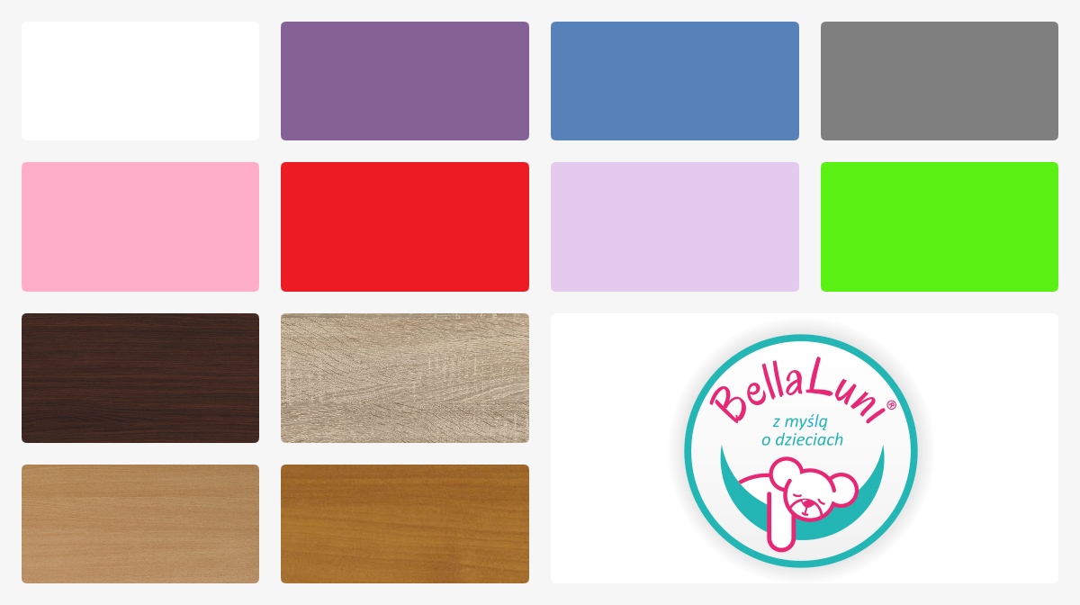 Półka DOMEK-regał na zabawki i książki Marka BellaLuni