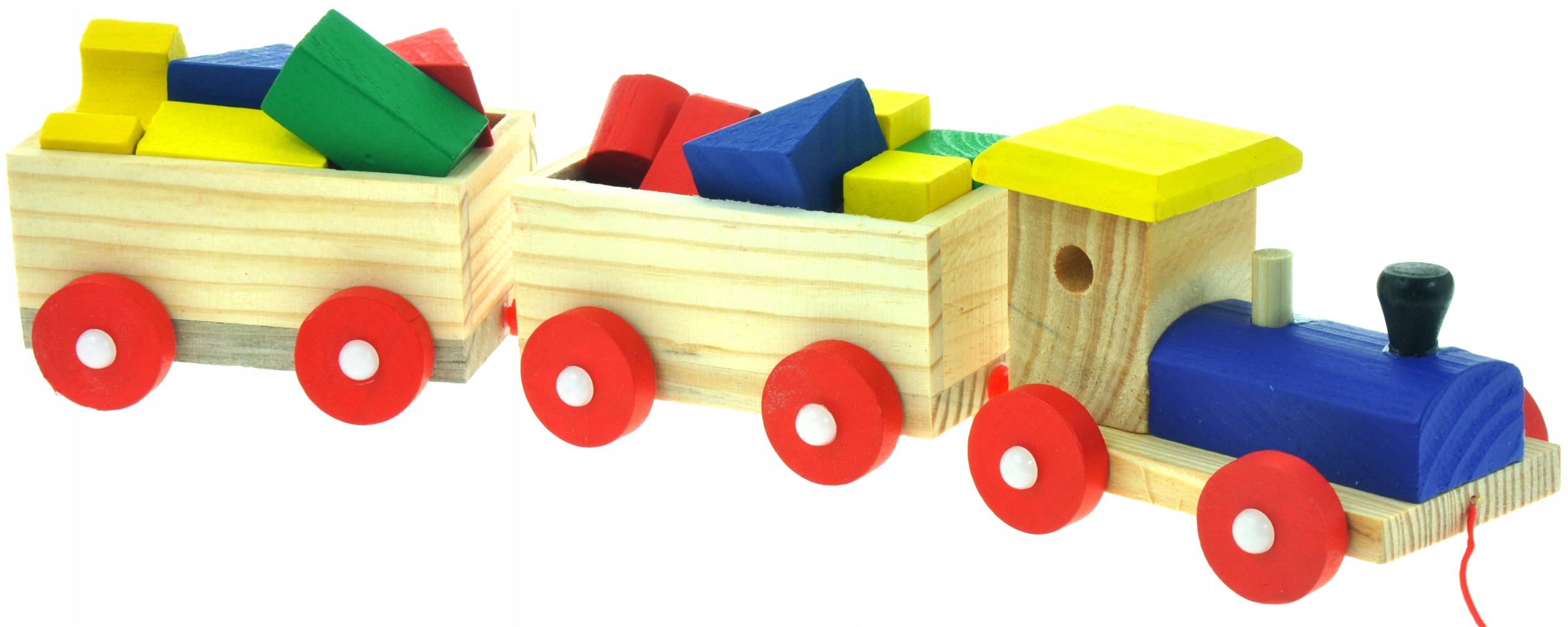 DUŻA DREWNIANA KOLEJKA POCIĄG KLOCKI EAN (GTIN) 5907773974734