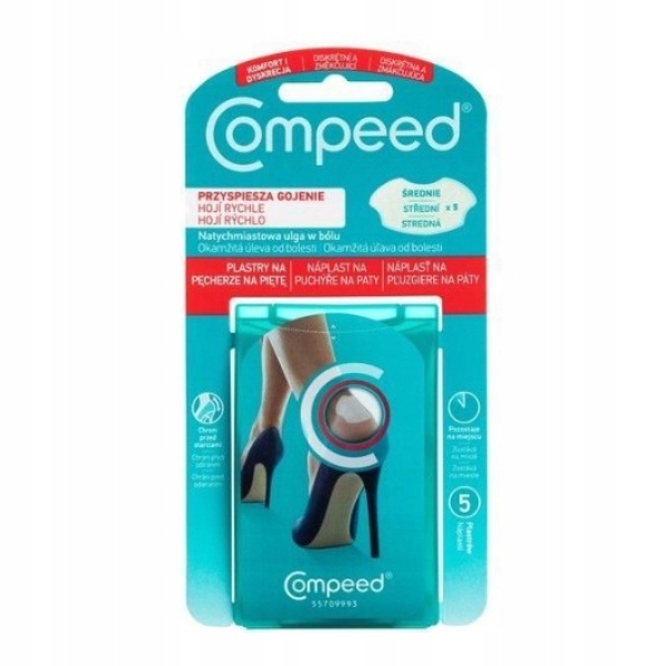 

Compeed plastry na pęcherze na piętę średnie 5 szt
