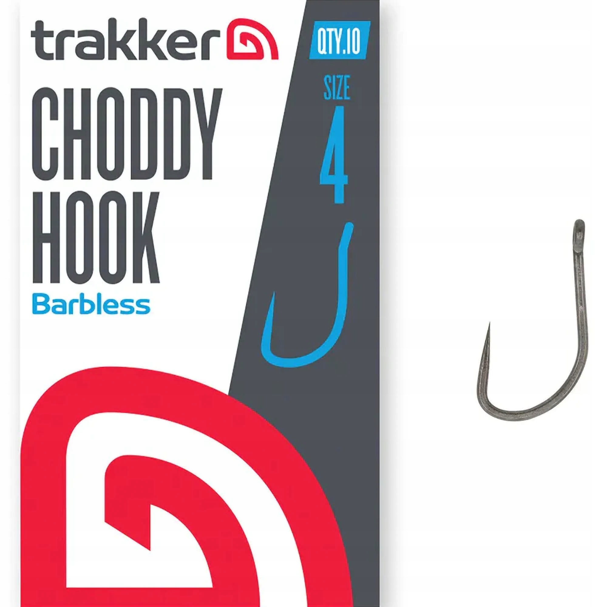 Haczyki Karpiowe Bezzadziorowe Trakker Choddy Hooks Barbless r. 2