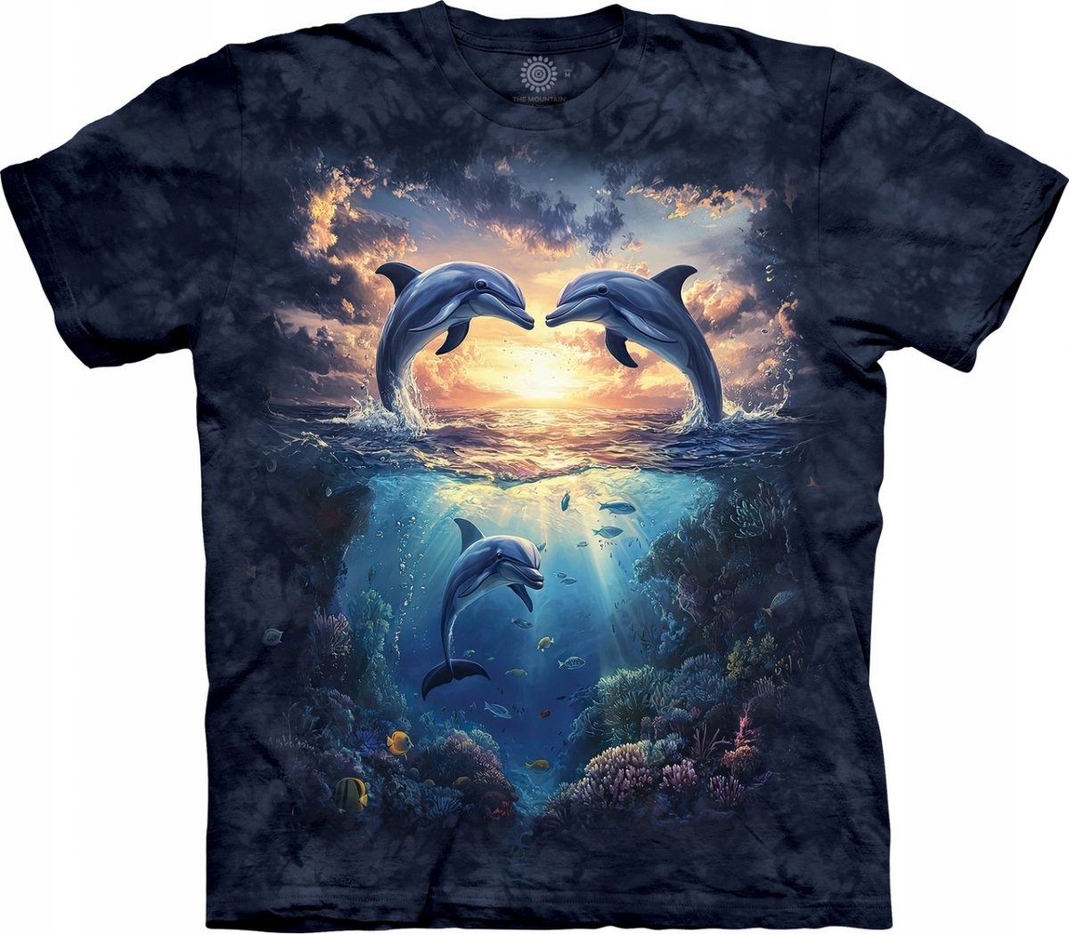 Tričko s delfíny Dolphin Love The Mountain L