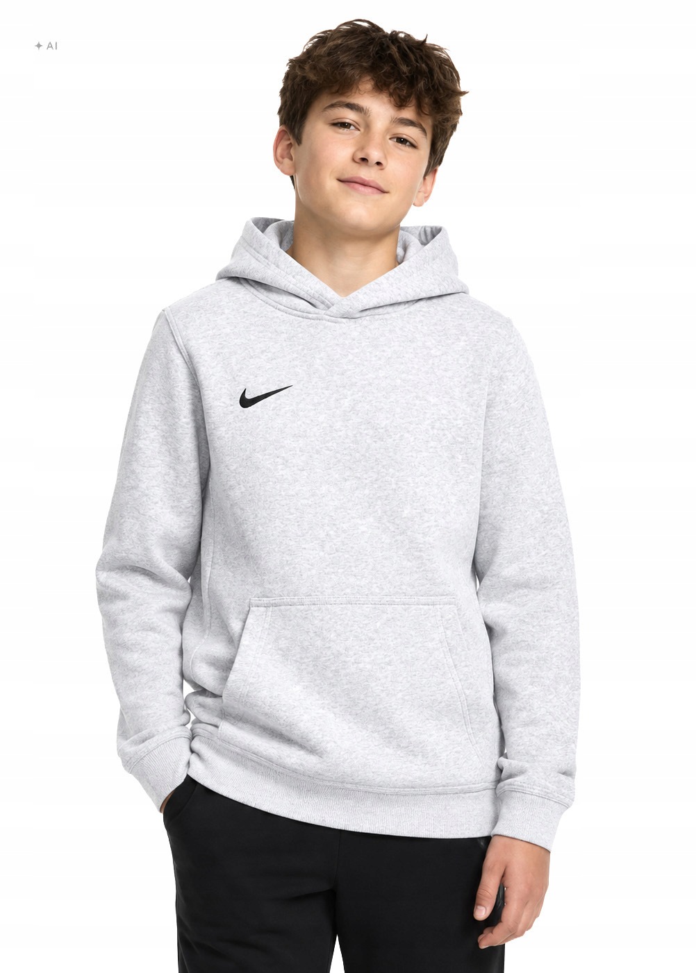 Dětská Mikina Nike Park 26 Kapucí Bavlněná mikina Hoodie Bílá vel. S