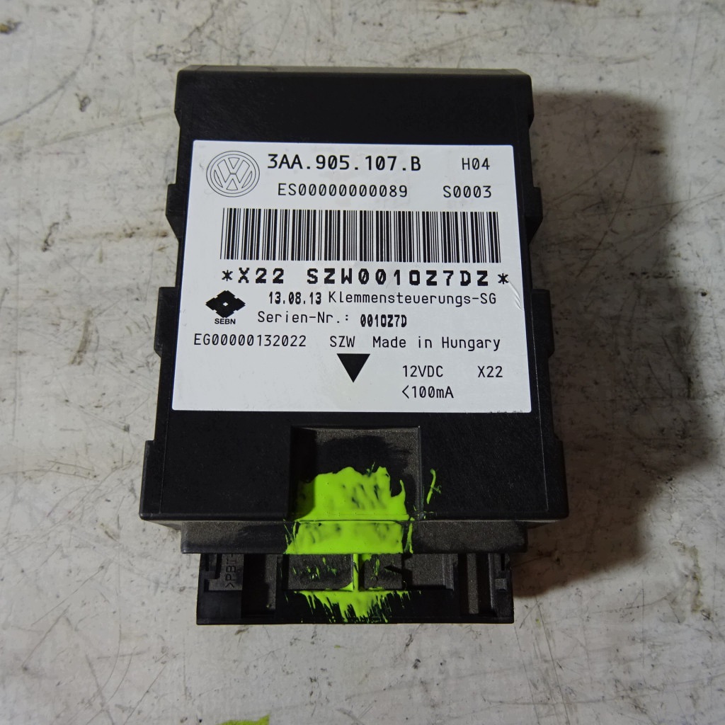 VW PASSAT B7 3.6 V6 module START STOP 3AA905107B
