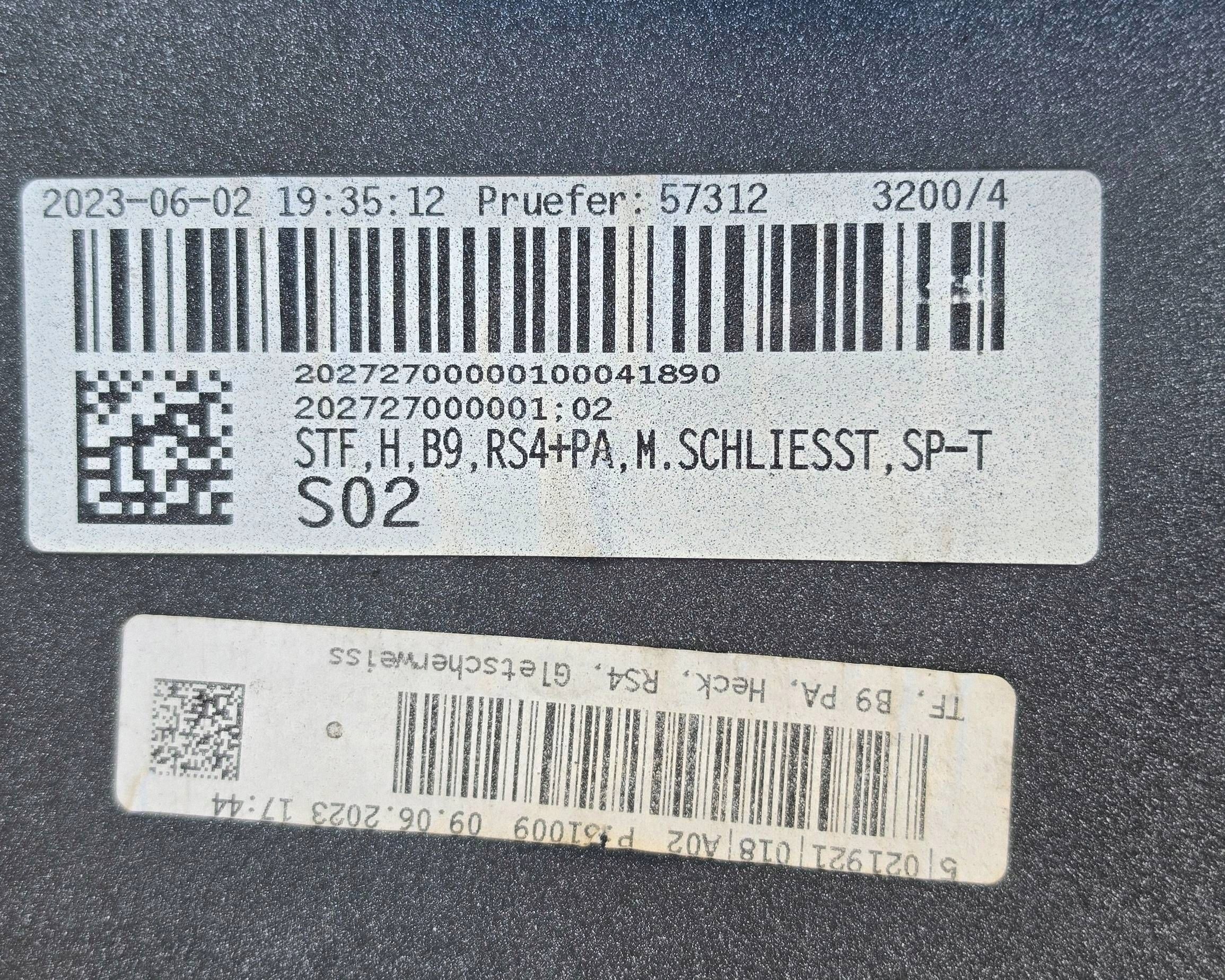 Audi RS4 B9 8w9807511 bumper rear