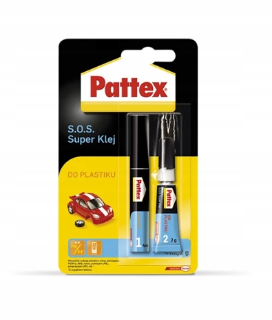 

Pattex S.o.s Klej Do Plastiku 2 Tubki 2g 4ml