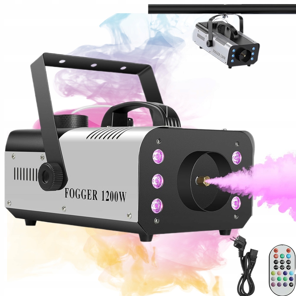 Generátor Kouře Mlha Zakouřovač Kouřový Stroj Malý Výkonný Dálkový Ovladač