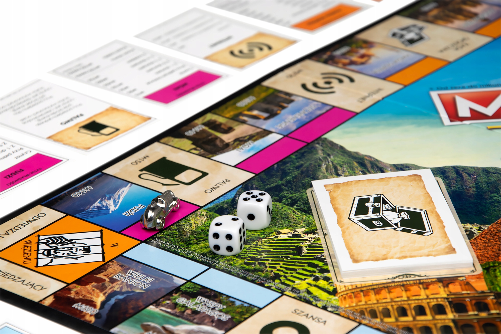 MONOPOLY CUDA ŚWIATA STRATEGICNZA GRA PLANSZOWA PODRÓŻE PO ŚWIECIE Seria Monopoly