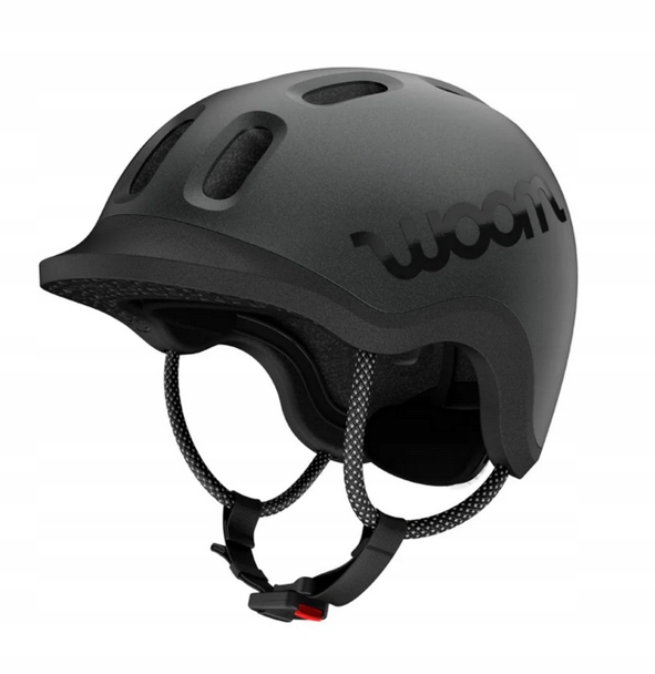 Dziecięcy kask rowerowy woom Ready Chacoal Metallic M (53-57)