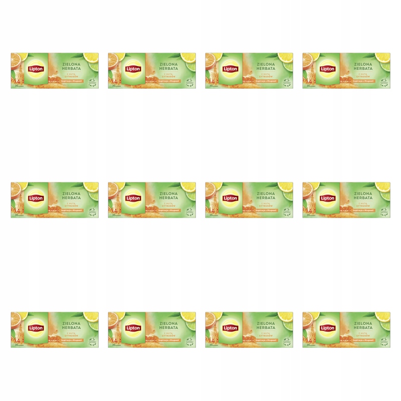 Lipton Green Tea Citrus 20tb X12
