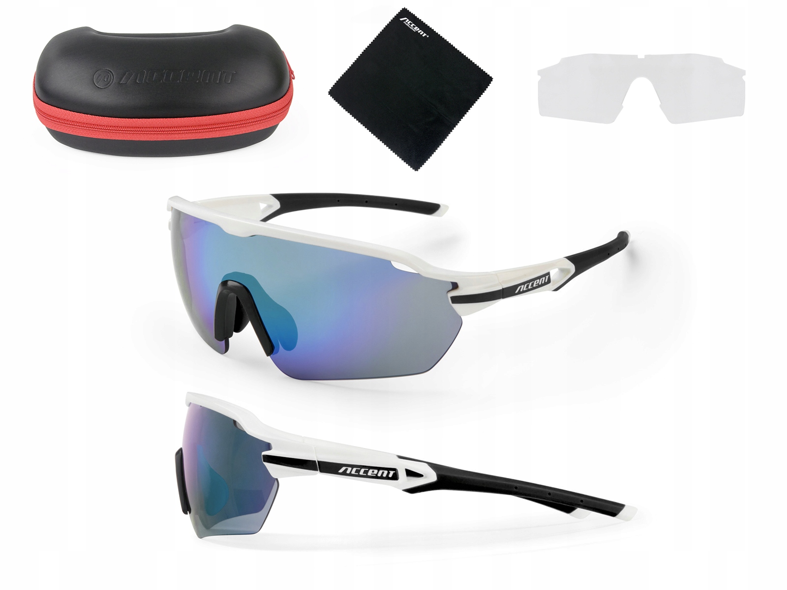 Cyklistické sluneční brýle Sportovní cyklistické Accent 2 páry čoček