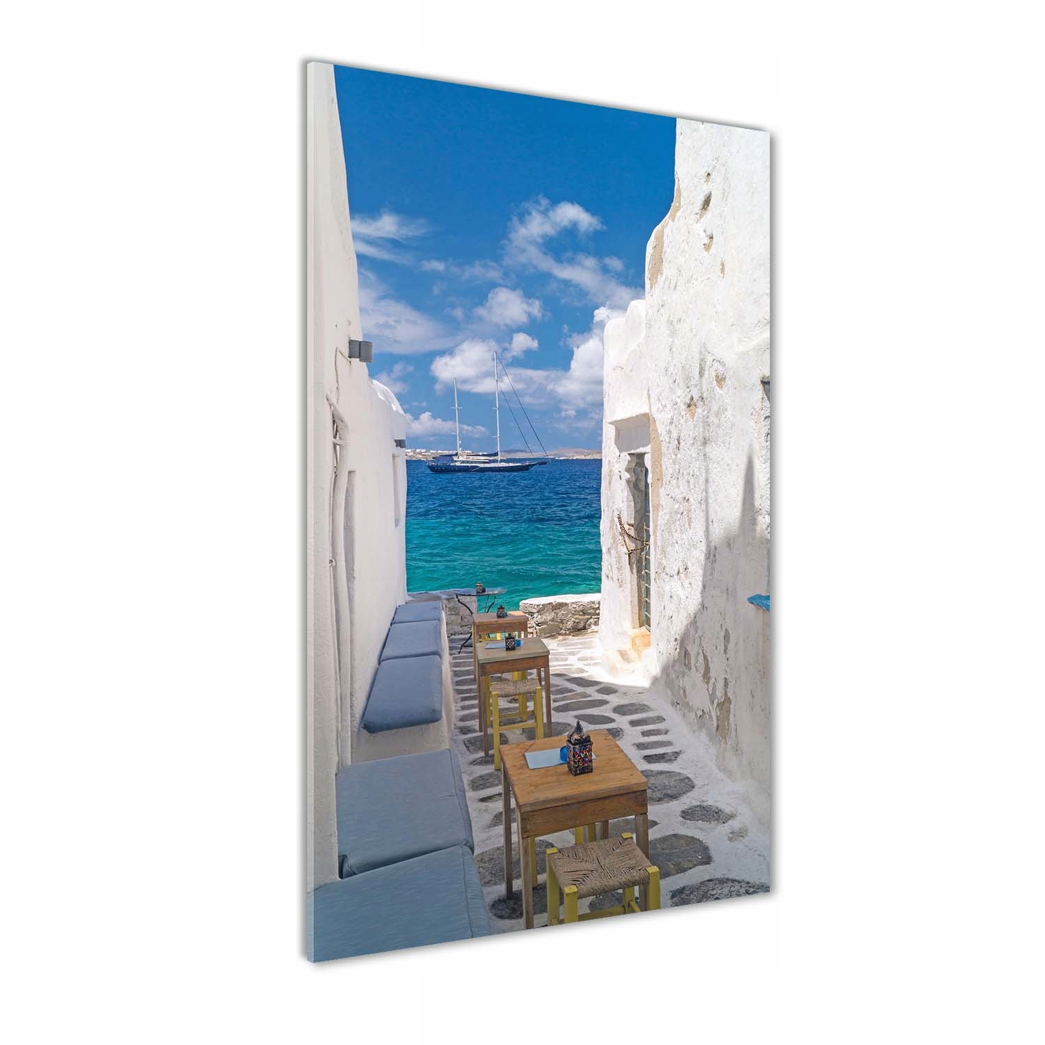 

Foto obraz szkło akrylowe Greckie uliczki 70x140cm