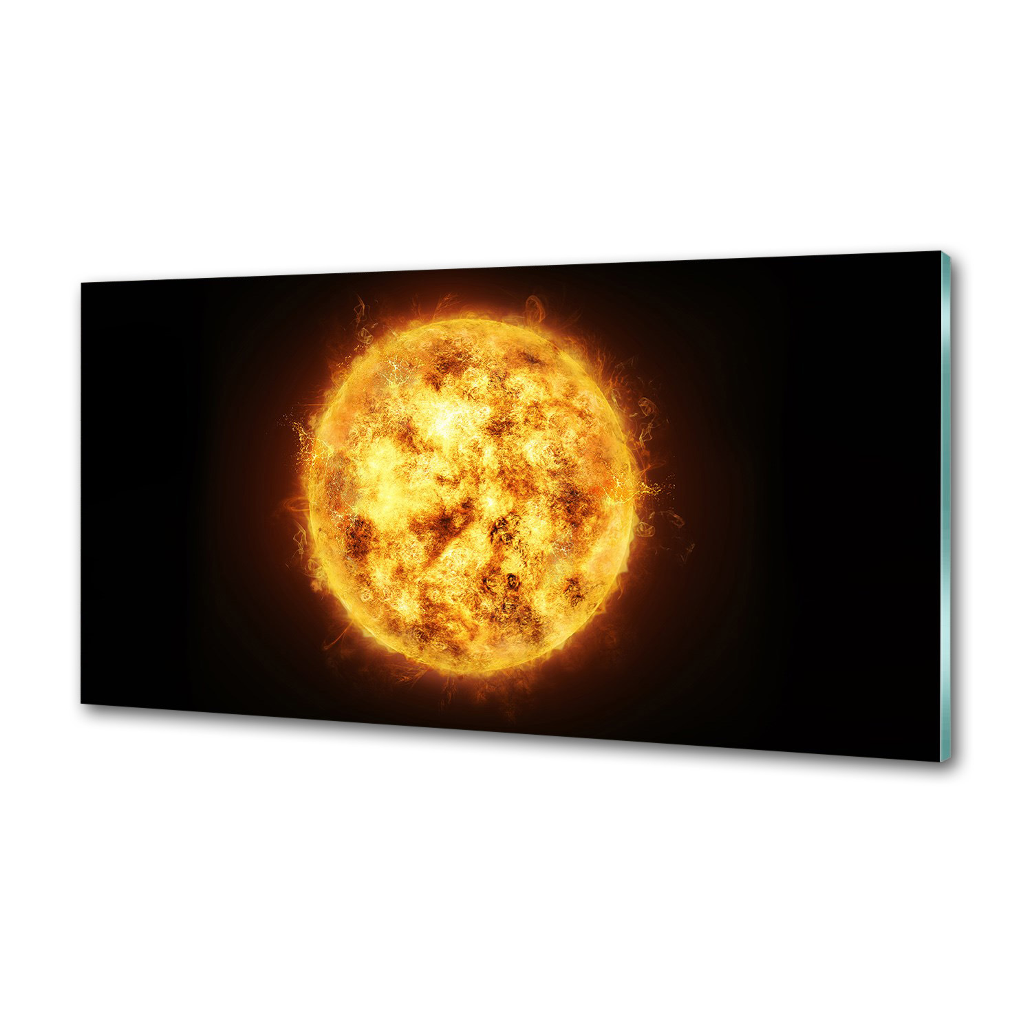 Sklenený panel do kuchyne Slnko 100 x 50 cm Lepidlo