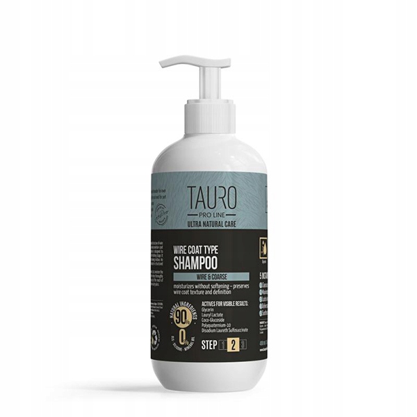 Tauro Pro Line Wire Coat Šampon Pro Psy S Hrubou Srstí 400 ml