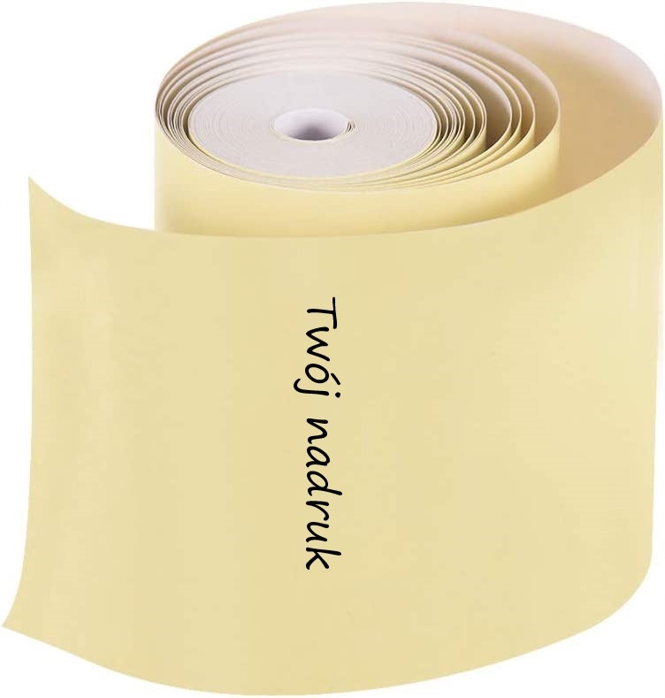 PAPIER TERMICZNY WKŁADY ROLKI DO MINI DRUKARKI APARAT DRUKUŚ ŻÓŁTY 3 szt Kod producenta SN1