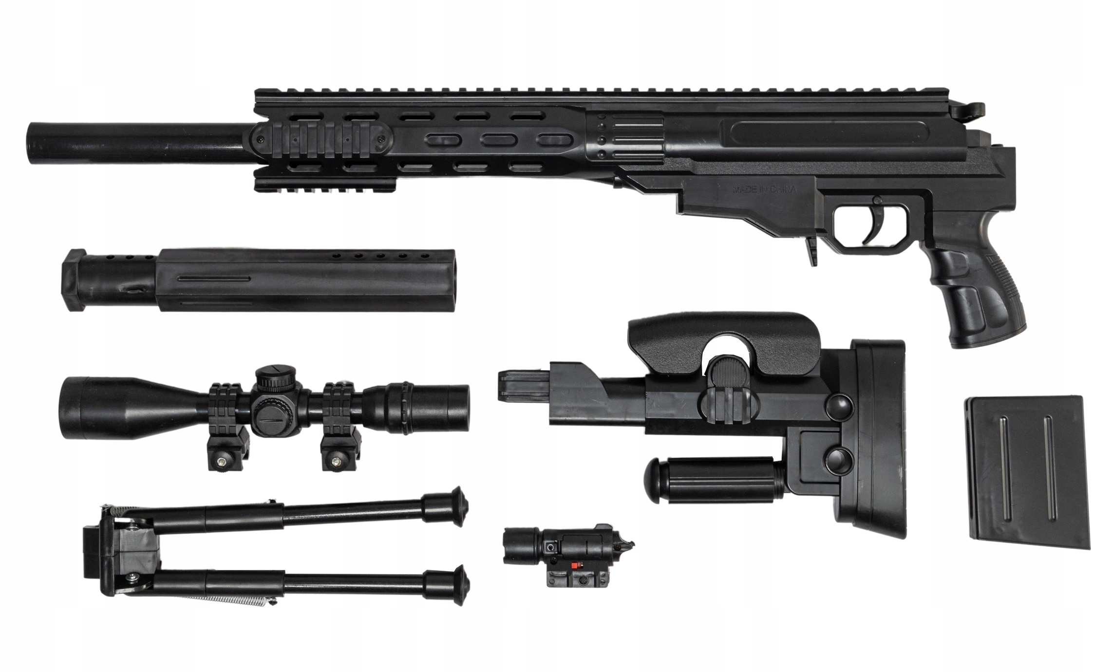 Snajperka na kulki IWI 338, luneta + 500 KULEK ! Kod producenta M6688F-1