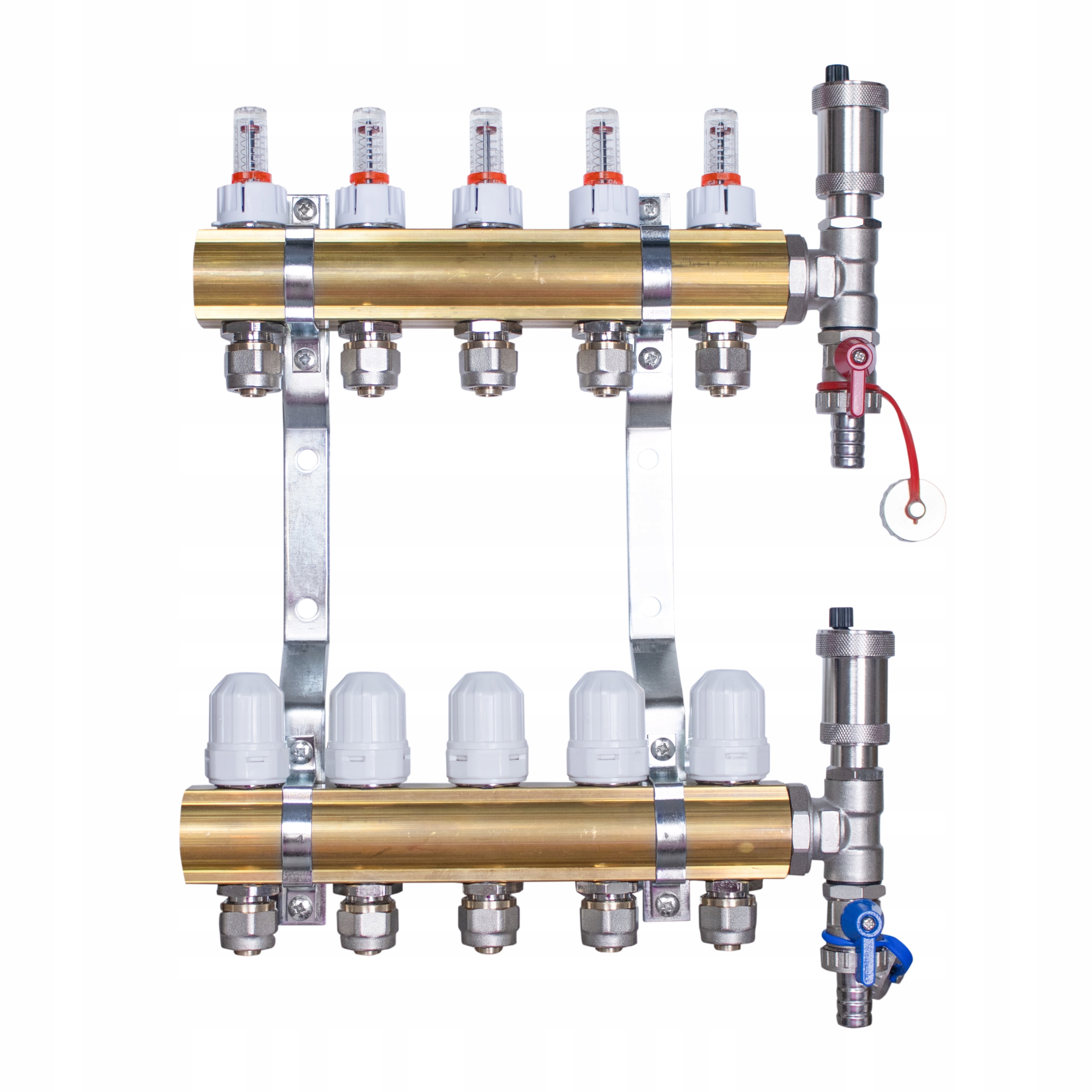 Rozdzielacz do podłogówki 5 obwodów sekcji z pompą grupą pompową Wilo Kod producenta RTM-TAS-WEZZ-05