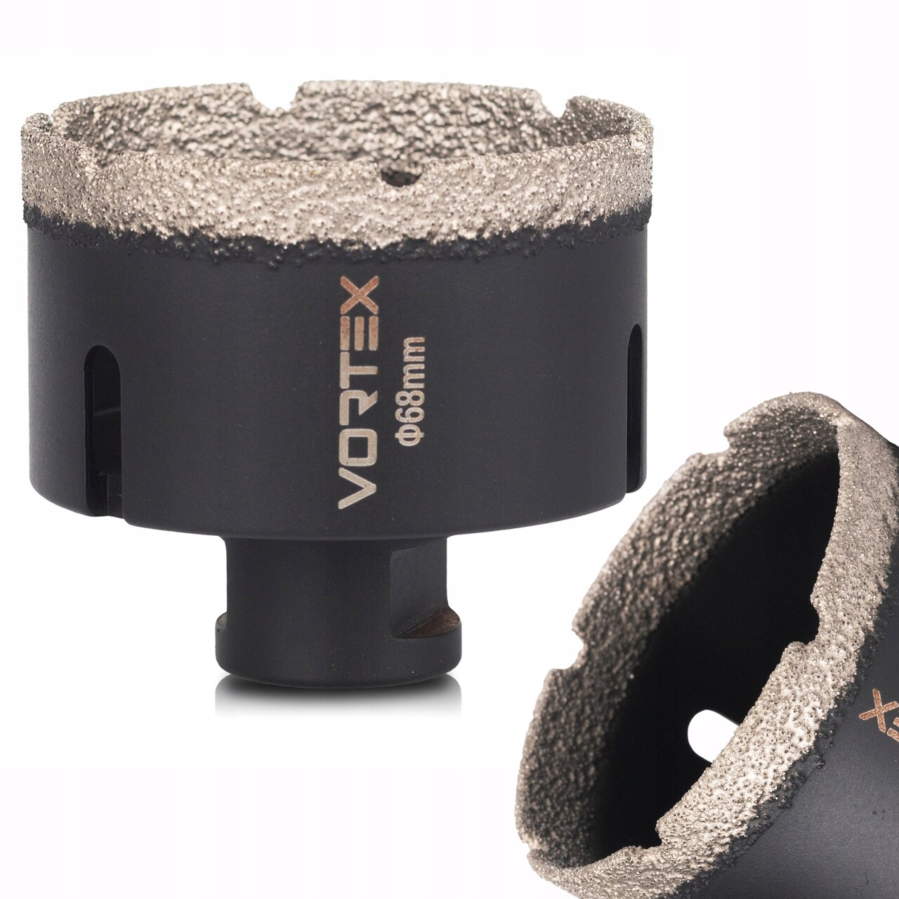 Koronka Diamentowa 68MM Otwornica Vortex M14 Gres Do Glazury Ceramiki