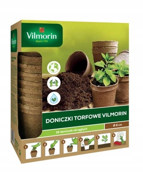 

Vilmorin Doniczka Torfowa fi 8cm 16szt.