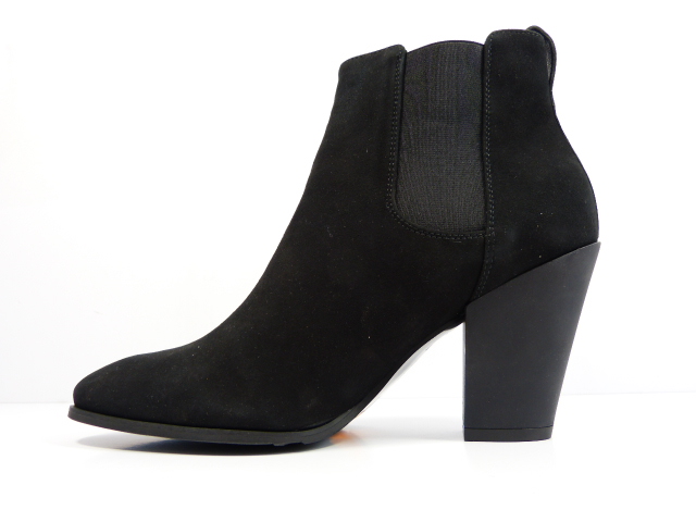 černé kotníkové boty na sloupku, stabilní Sala 37