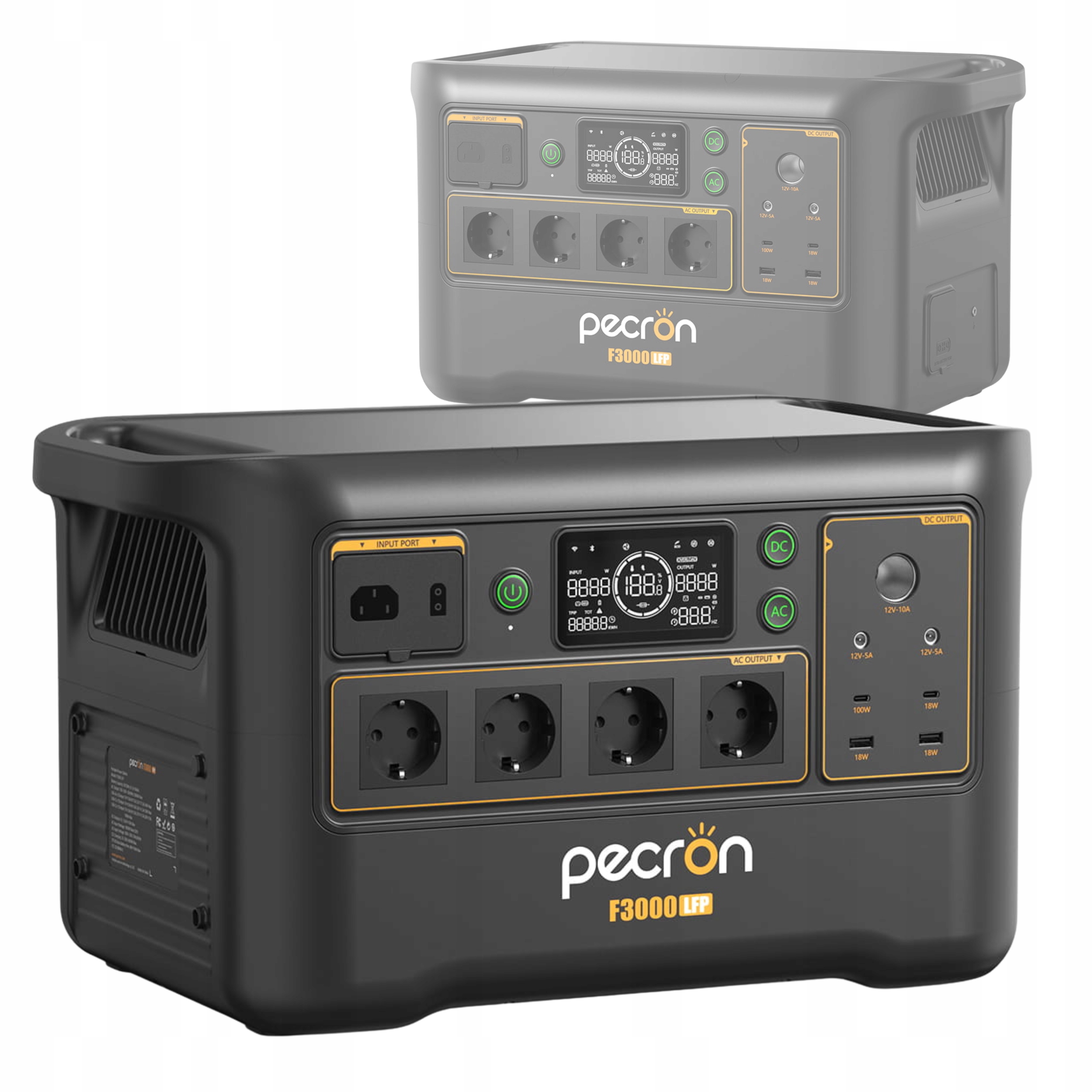Napájecí stanice Pecron F3000 Lfp 3600W 3072Wh Mobilní nabíječka Aplikace