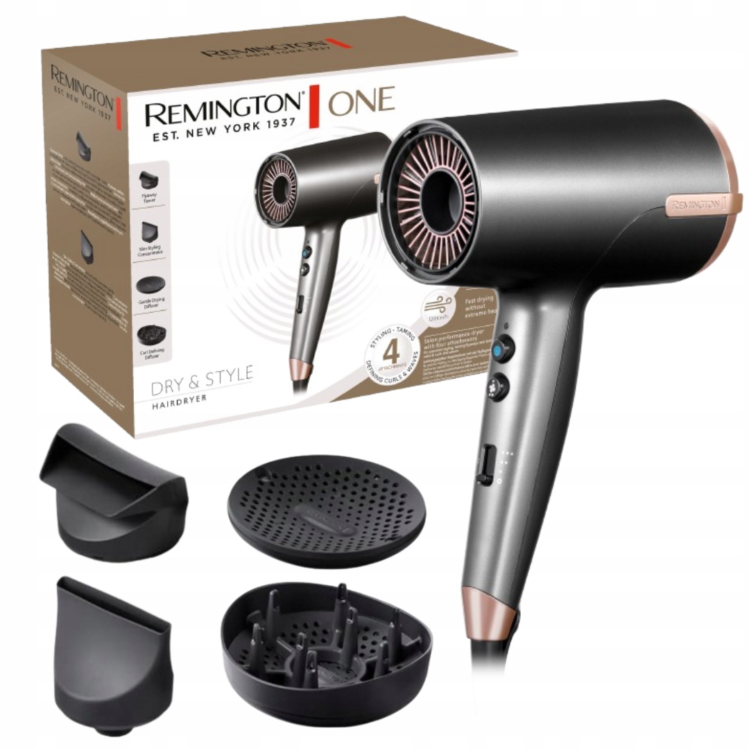 Suszarka Do Włosów Remington Z Podwójną Jonizacją Mała Etui Mocna 2000 W