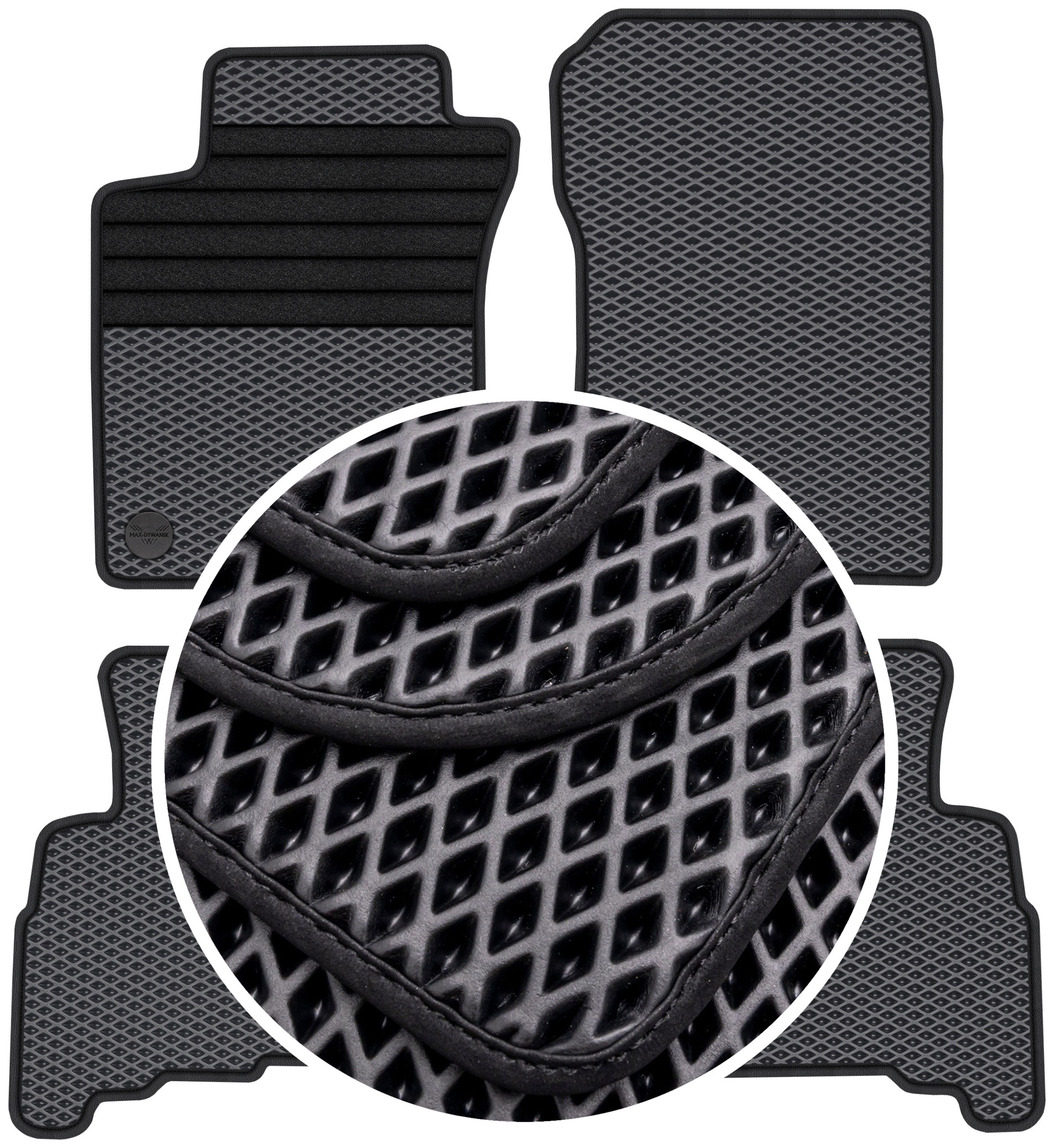 Land Cruiser J150 Long 09-17 Stěrače pro auto Eva Romby Černé