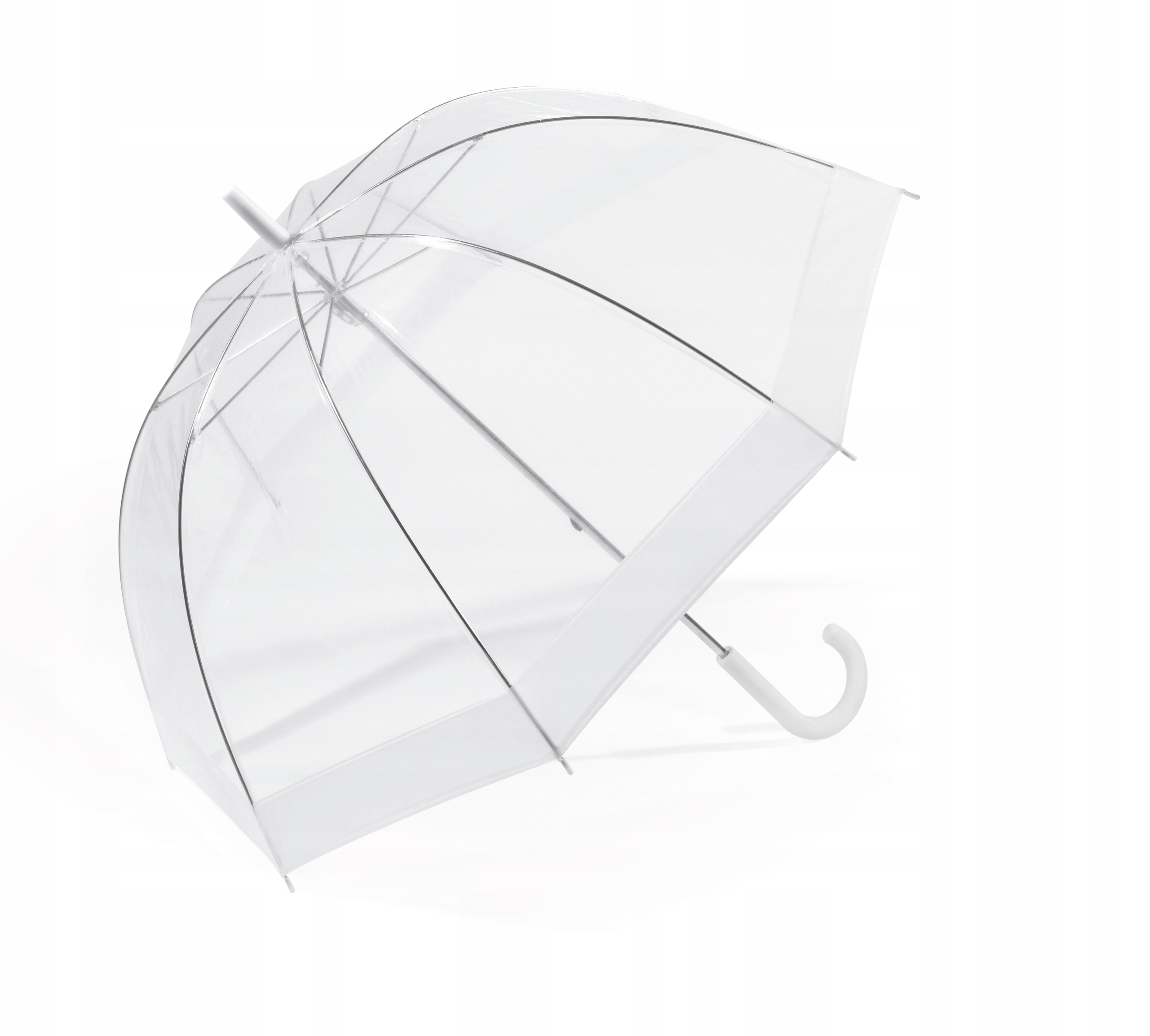 

Parasol długi Happy rain Long transparentny biały