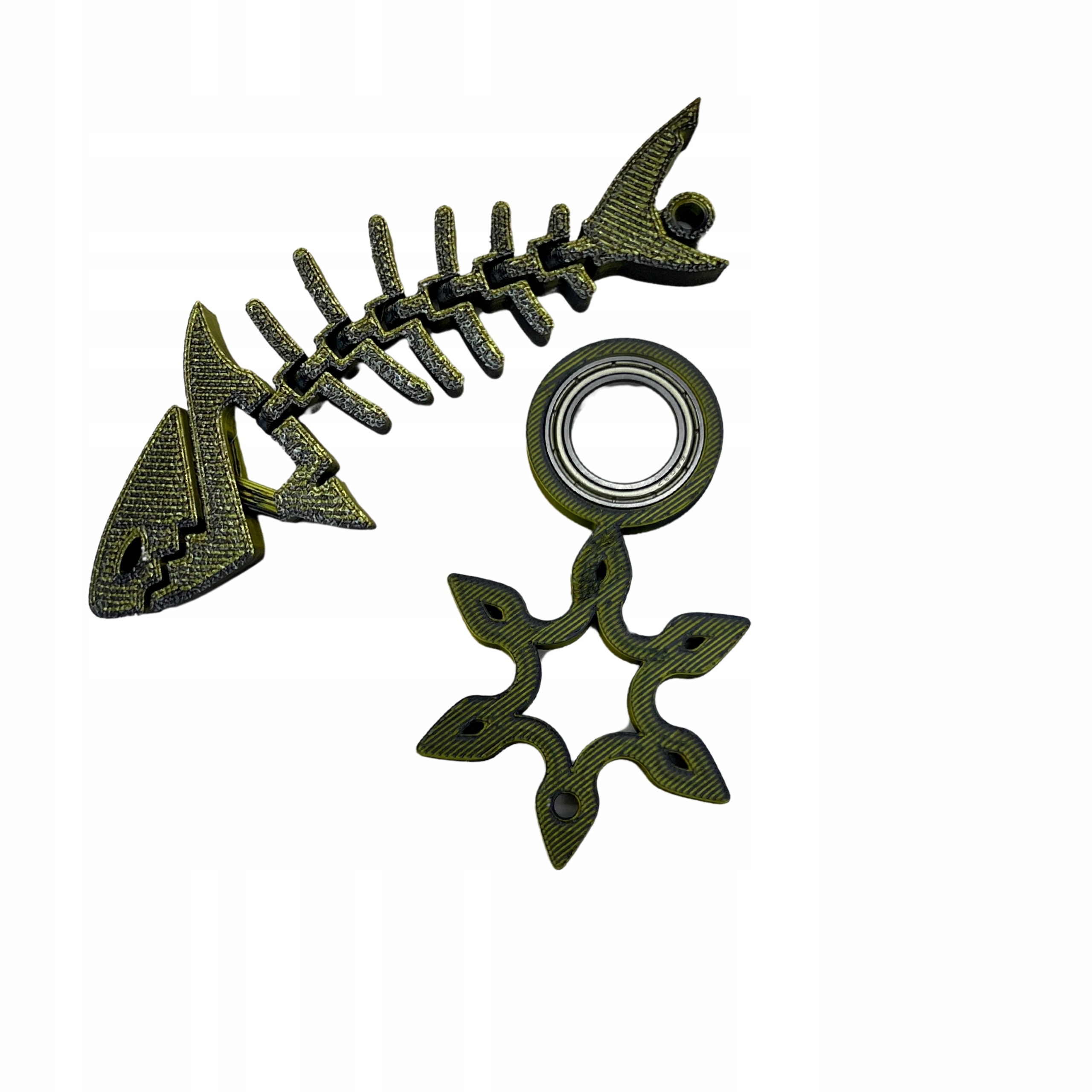 Keyrambit brelok gwiazda samuraja spinner zestaw + rekin flexi kolor gold Marka inna