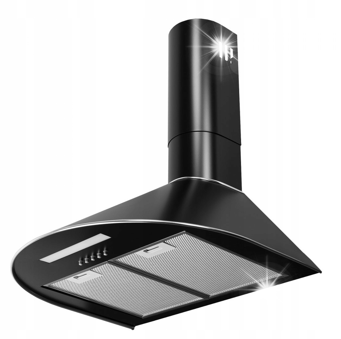 Okap kuchenny kominowy Maan Mix 3 50 cm Czarny Przyścienny 145-310 m3/h