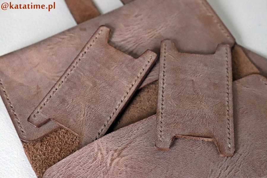 ETUI podróżne roller bag pokrowiec na 2 zegarki skóra brązowy SUPER PREZENT Model 2 x