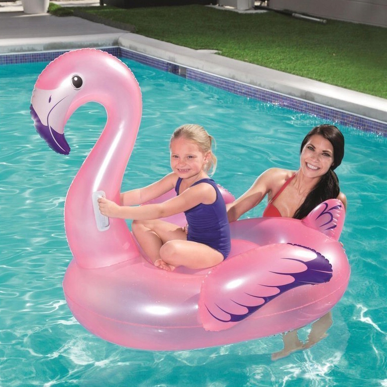 WIELKI Pompowany FLAMING Materac Do Pływania 127CM Rodzaj Materace
