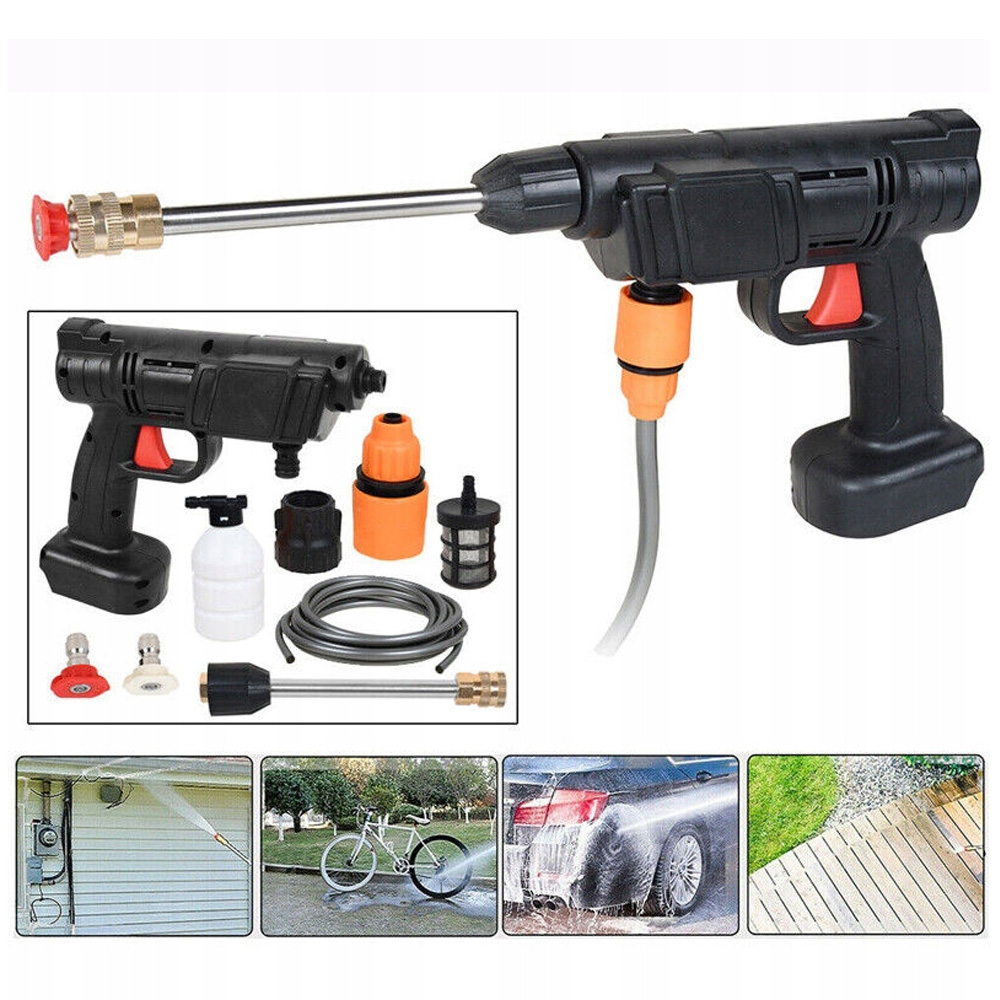 BEZPRZEWODOWA WYSOKOCIŚNIENIOWA MYJNIA SAMOCHODOWA PISTOLET NA WODĘ Z DYSZĄ EAN (GTIN) 6953416333603