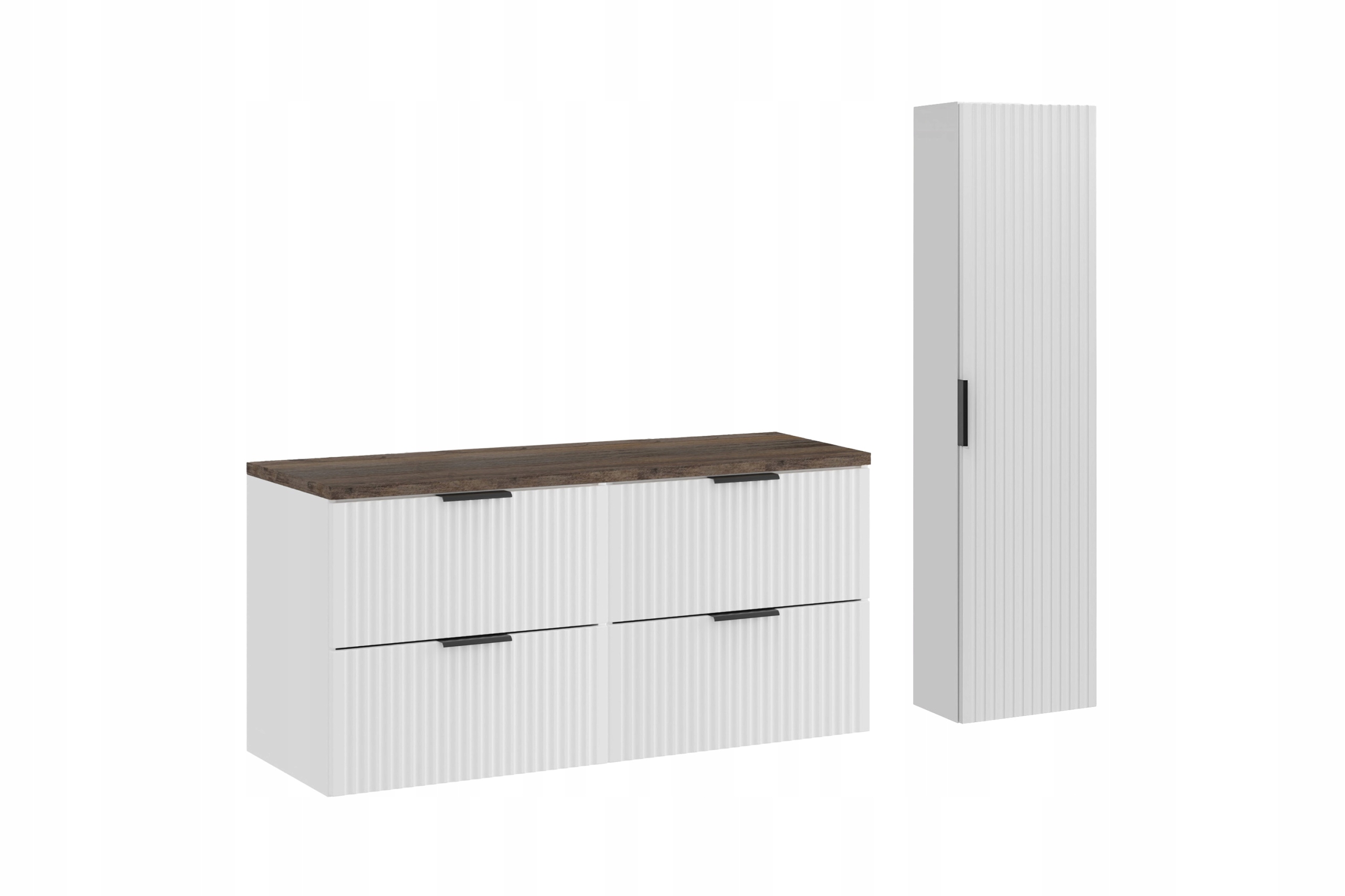 Nábytková sada 120 cm s vysokou deskou a skříňkou