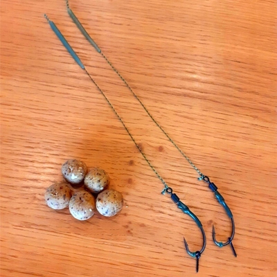 Przypon Karpiowy Ronnie Rig Hand Made ROZ.8 35LBS