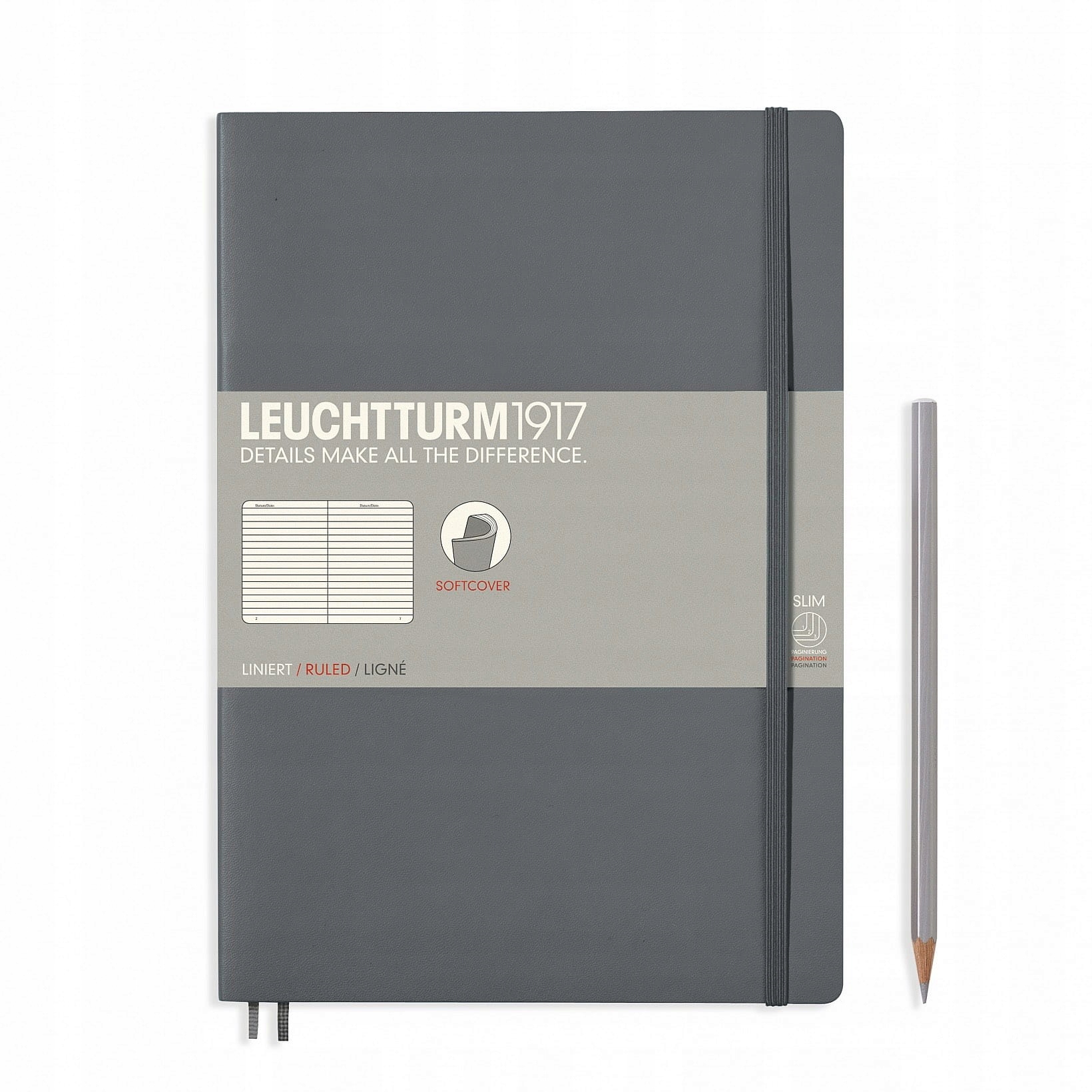 Notatnik Leuchtturm1917 Composition B5, Linie, Ant