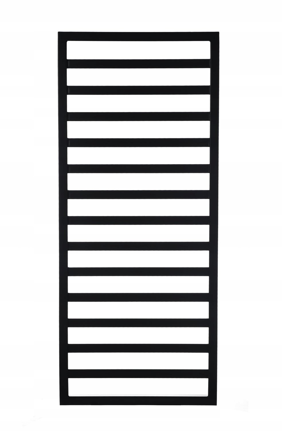 Kúpeľňový dekoratívny radiátor Frame 124x53 Čierna prípojka 50 mm