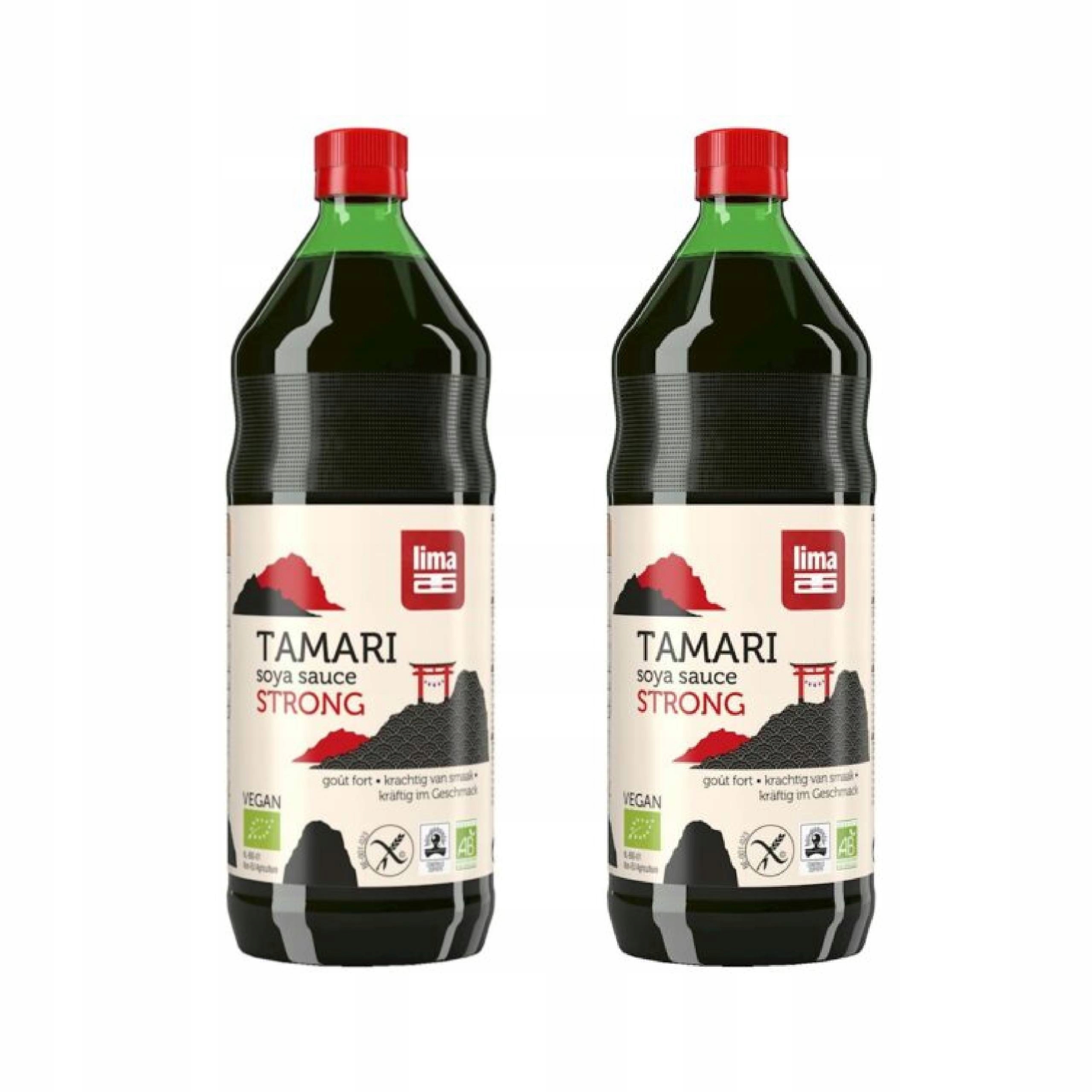 2x Sos Sojowy Tamari Mocny Bezglutenowy Bio 500 ml Lima