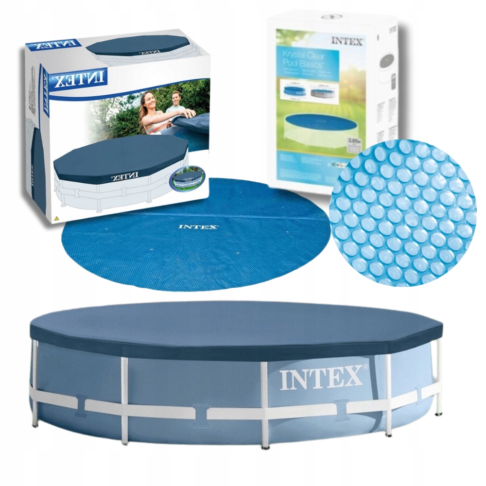 Set Kryt bazéna pokrýva 366 cm Ohrievač fólia plachta Solárna