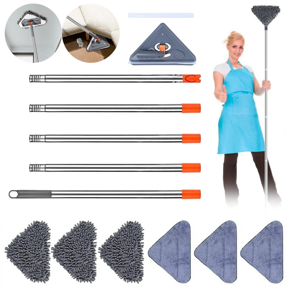Levně Profesionální Trojúhelníkový Mop Pro Komplexní Úklid Domácnosti