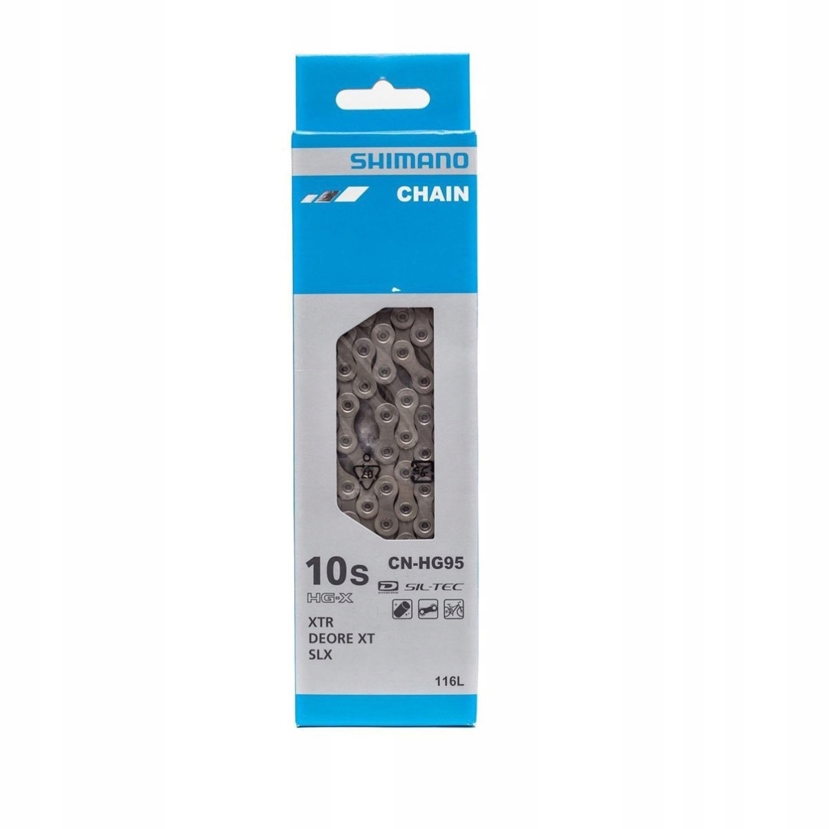 Łańcuch rowerowy Shimano CN-HG95 10 -rzędowy 116 ogniw Hg-x Xtr Deore Slx