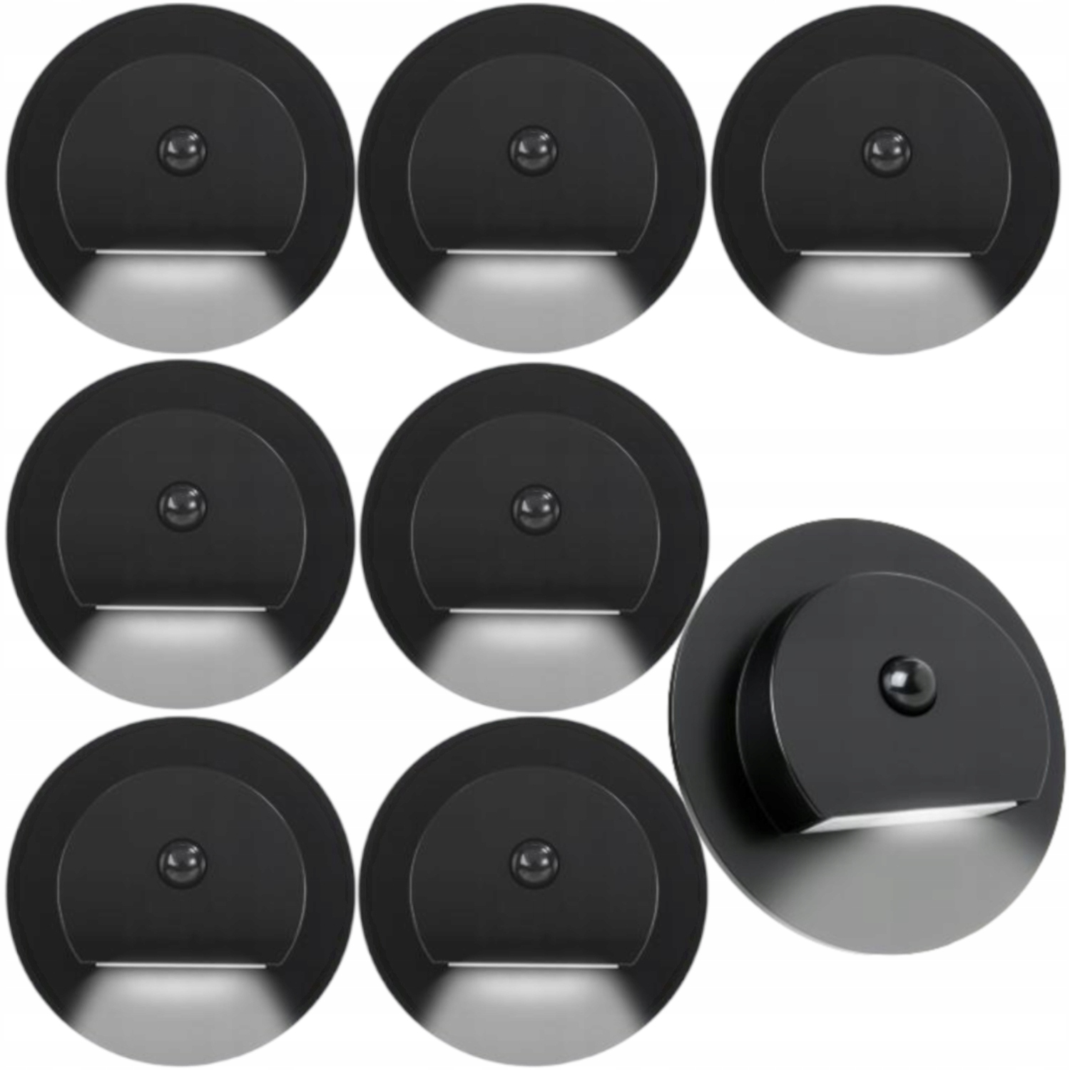 8 X Led Schodišťová Lampa 230V, Lampa Na Schody, Senzor Pohybu Soumraku