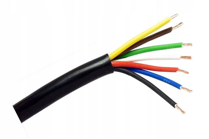 

Kabel przewód przyczepki YLYs 6X1,0 1X1,5mm² 1m