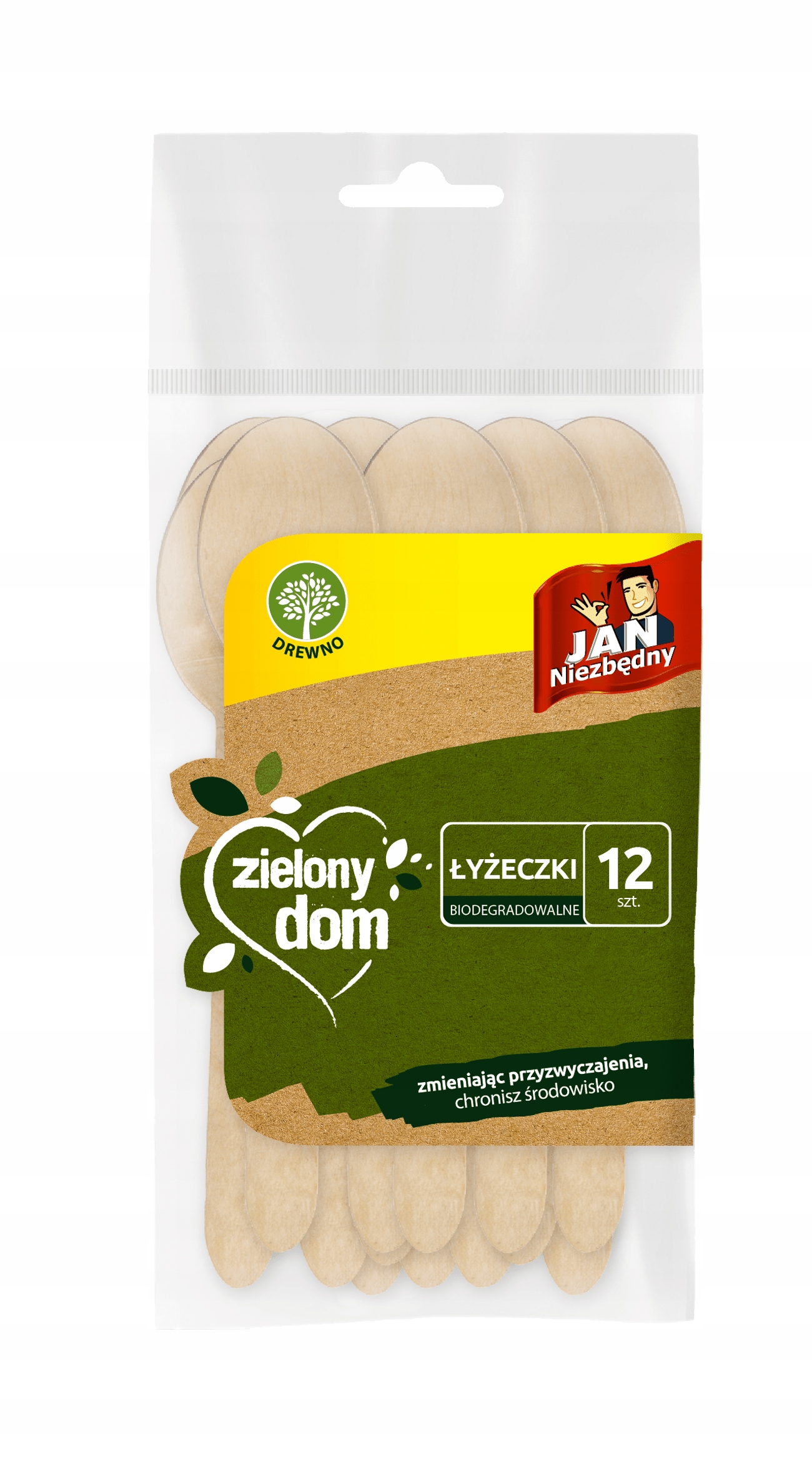 

Łyżeczki Drewniane Jednorazowe X12 Jan Niezbędny