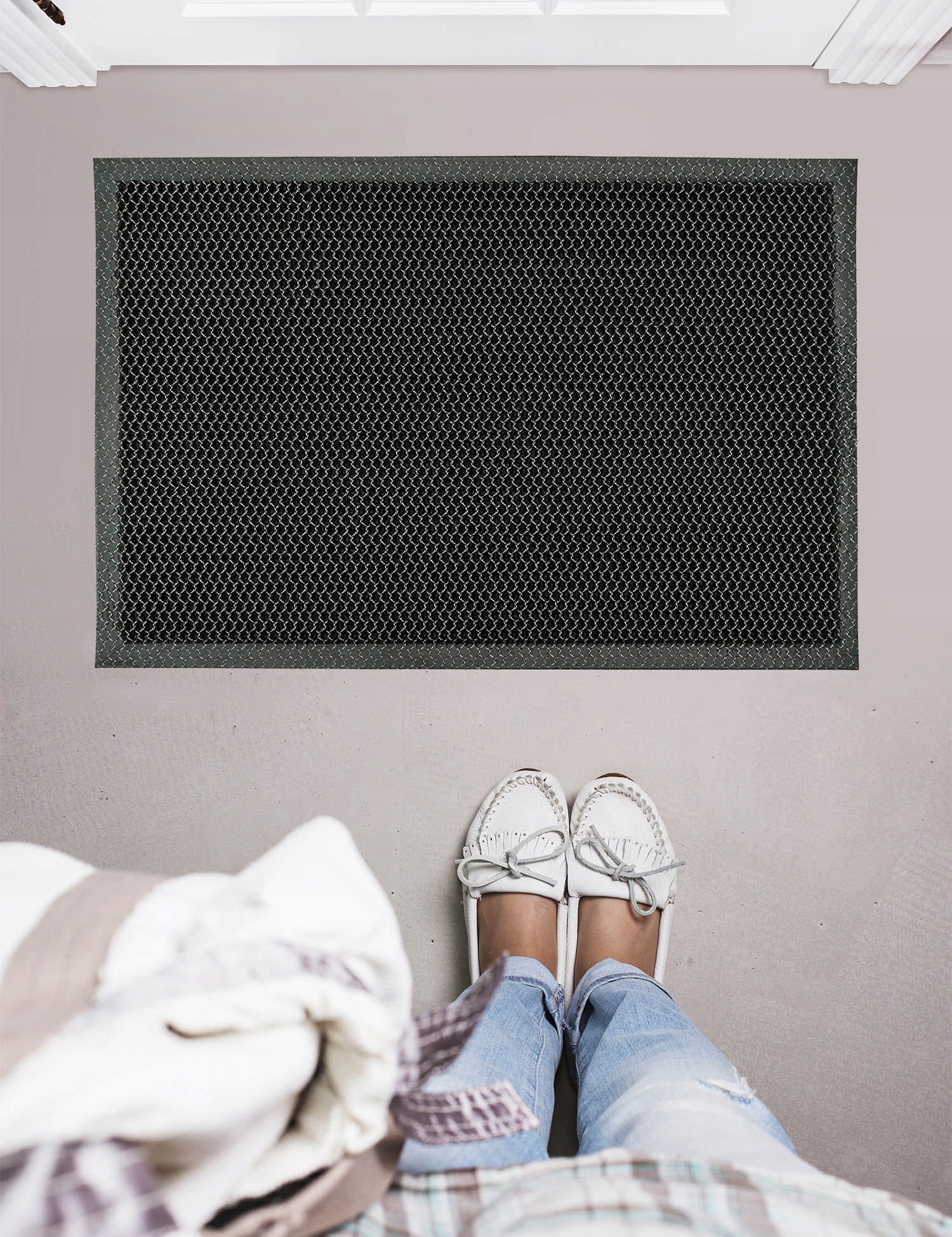 WYCIERACZKA PCV WEJŚCIOWA 3D POD DRZWI 45x70cm ZEWNĘTRZNA ANTYPOŚLIZGOWA Przeznaczenie uniwersalne