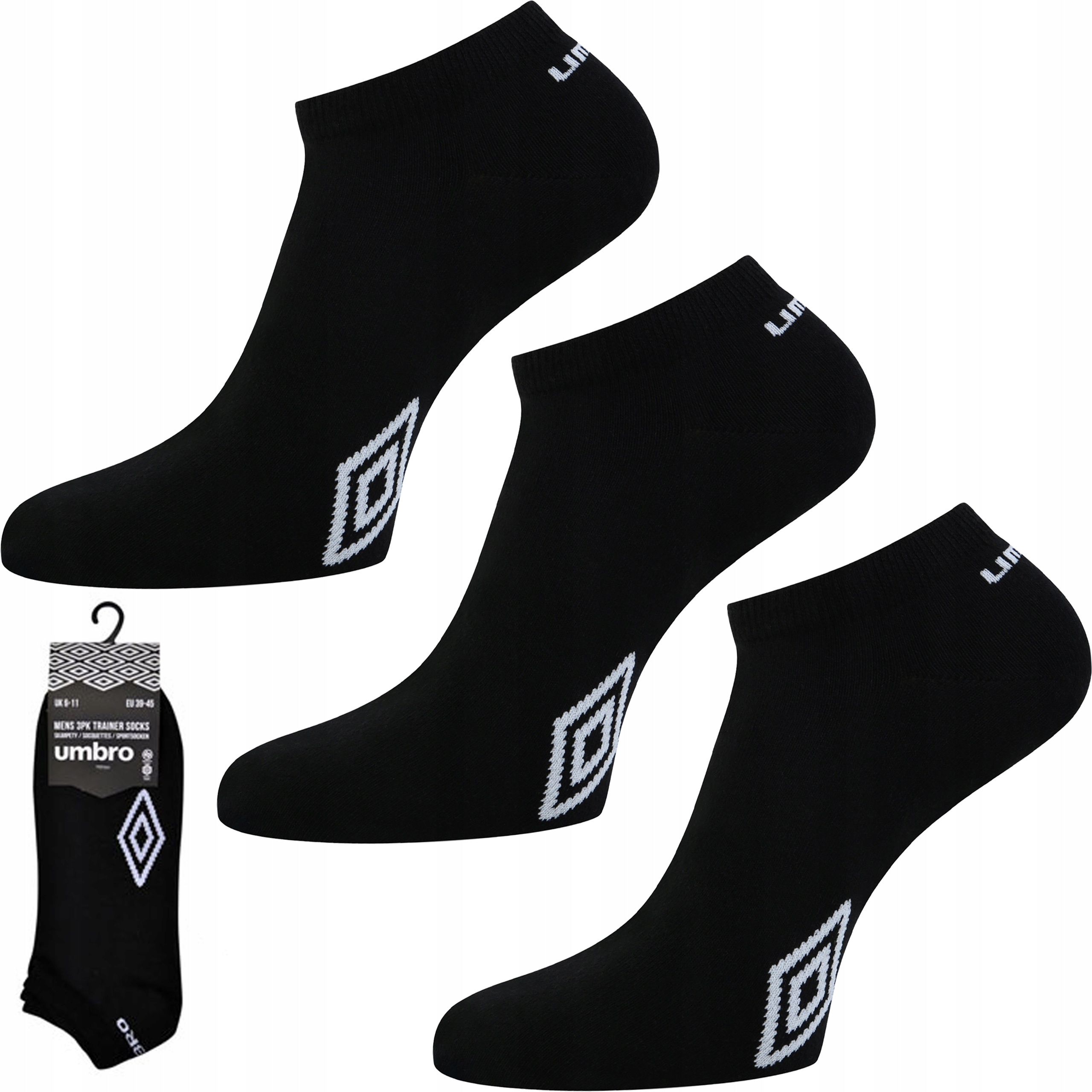 Ponožky Kotníkové Ponožky Umbro Sneaker bavlněné sportovní 3-PAK 43-46