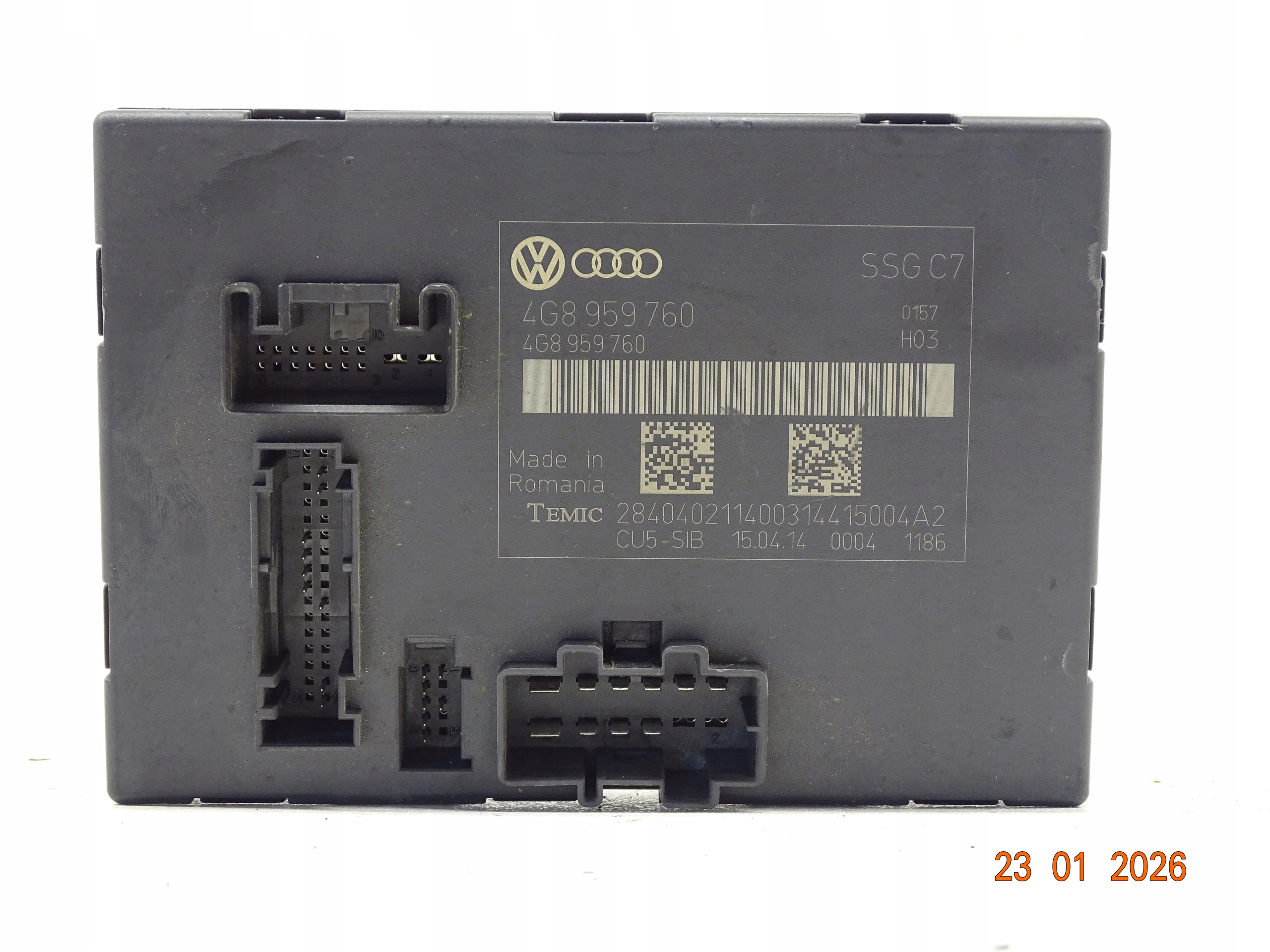 control unit module seat AUDI A6 C7 4G8959760