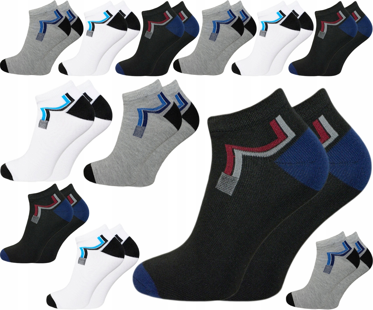 

12x Stopki męskie Skarpety Bawełniane #43-46