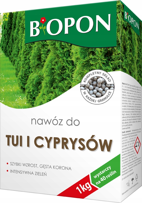 

Nawóz do tui i cyprysów 1kg Biopon