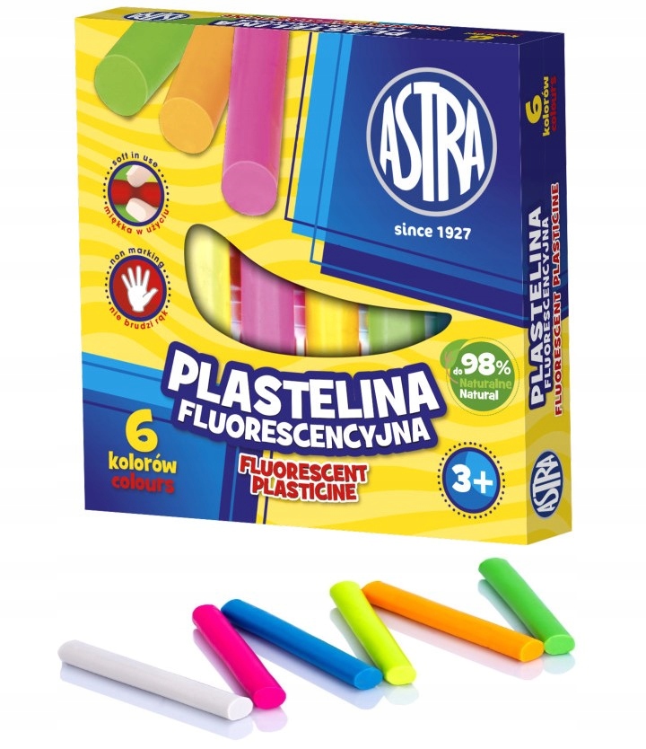 

Plastelina okrągła Fluorescencyjna Astra